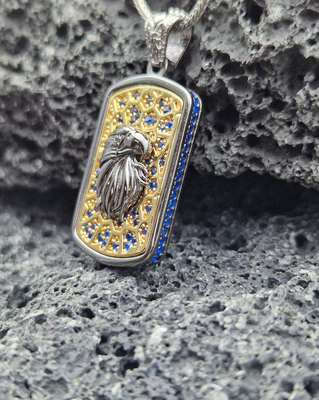 Adler Halskette 925 Sterling Silber mit Zirkon