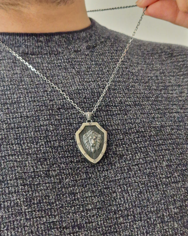 Löwe Halskette Halskette 925 Sterling Silber