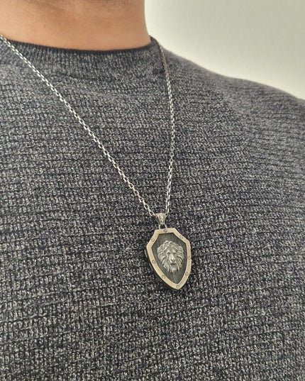 Löwe Halskette Halskette 925 Sterling Silber