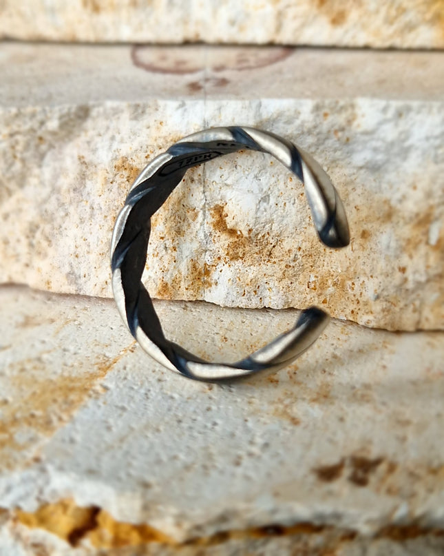 925 Sterling Silber Band Ring Free Size