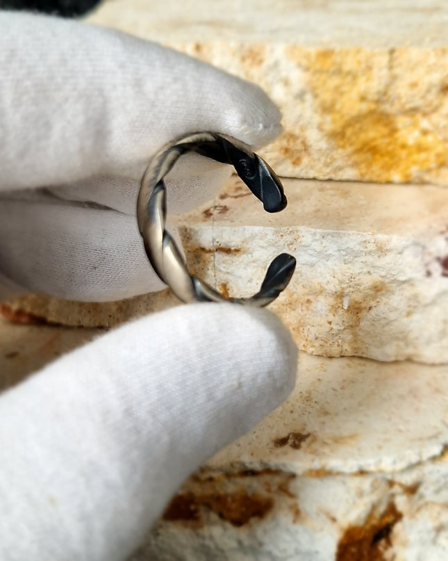 925 Sterling Silber Band Ring Free Size