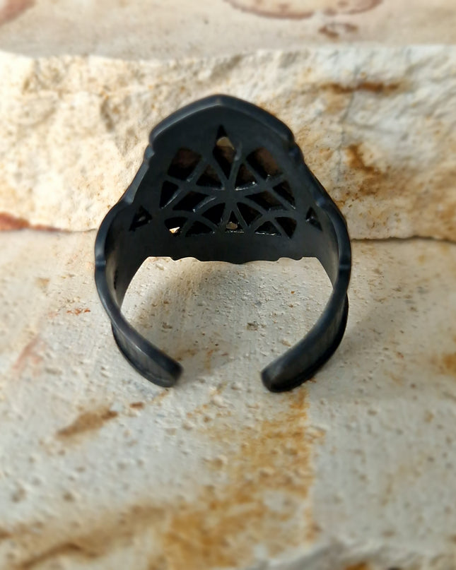 Gladiator Ring Free Size 925 Silber - Ein Symbol von Mut und Stärke!