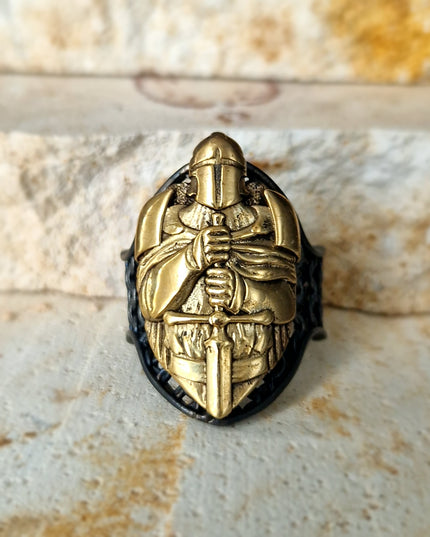 Krieger Ring Free Size 925 Silber - Ein Symbol von Mut und Stärke!