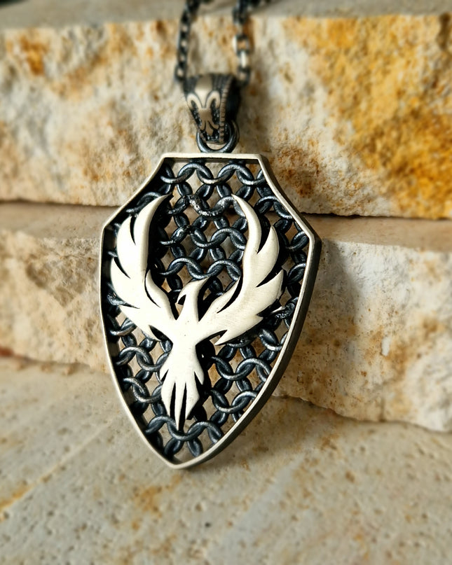 Phönix Halskette Halskette 925 Sterling Silber