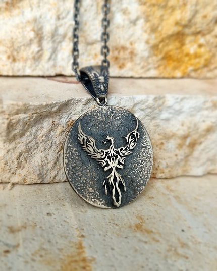 Phönix Halskette Halskette 925 Sterling Silber