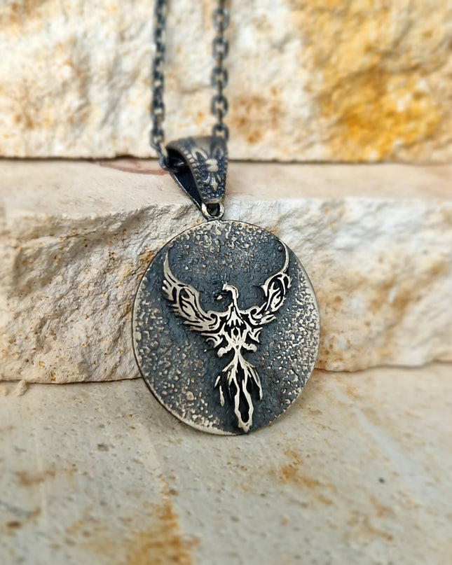 Phönix Halskette Halskette 925 Sterling Silber