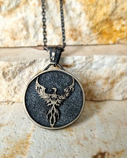 Phönix Halskette Halskette 925 Sterling Silber