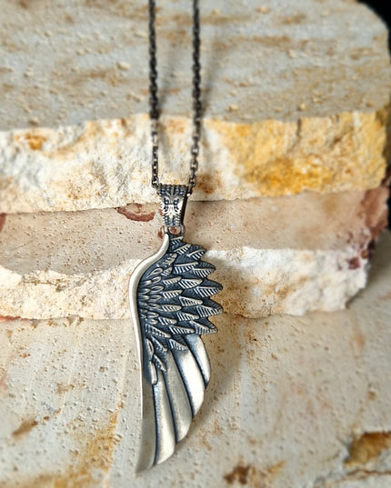 Engelsflügel Halskette Halskette 925 Sterling Silber