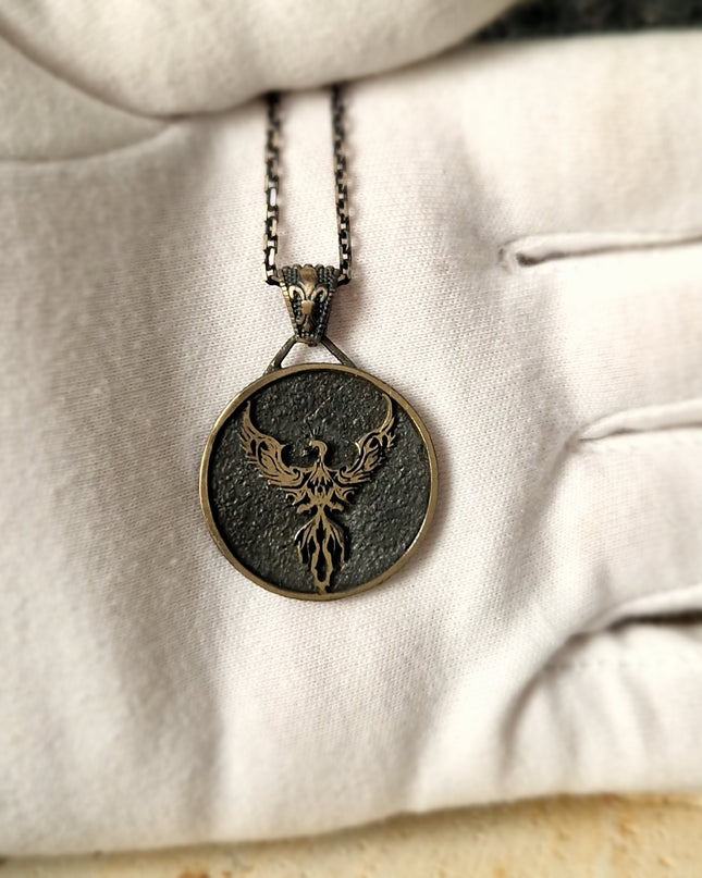 Phönix Halskette Halskette 925 Sterling Silber