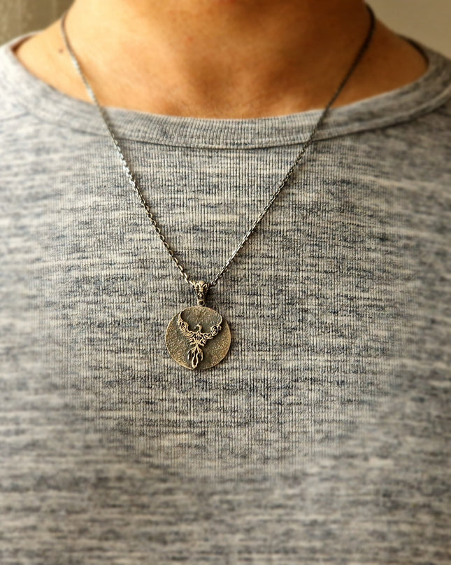 Phönix Halskette Halskette 925 Sterling Silber