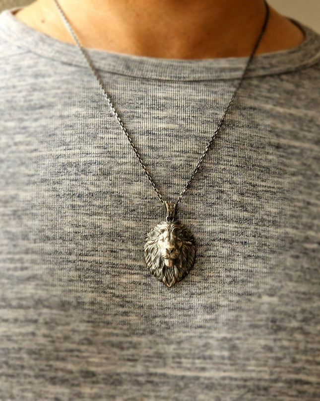 Löwe Halskette Halskette 925 Sterling Silber