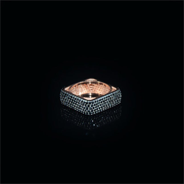 Infinity Ring, Power of Black 925 Silver