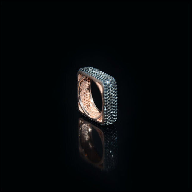 Infinity Ring, Power of Black 925 Silver