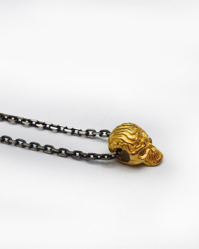 Premium Skull Gold Plated Necklace
