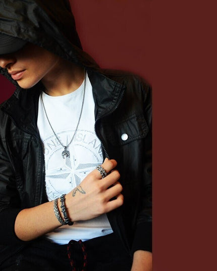 Royal Braid, Grey, Unisex Armband