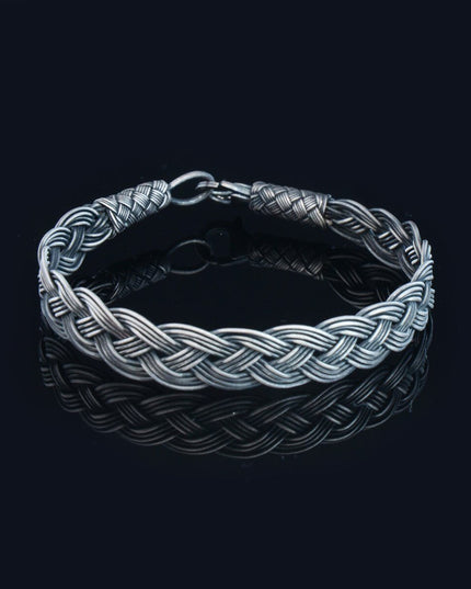 Royal Braid, Grey, Unisex Armband