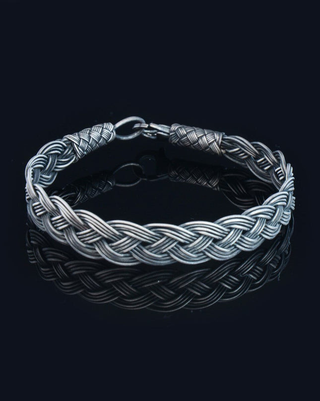 Royal Braid, Grey, Unisex Armband