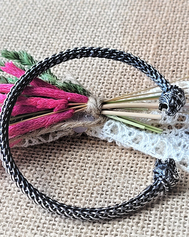 Free Size Geflochtenes Armband 925 Silber