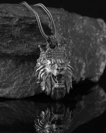 Löwe Halskette 925 Sterling Silber