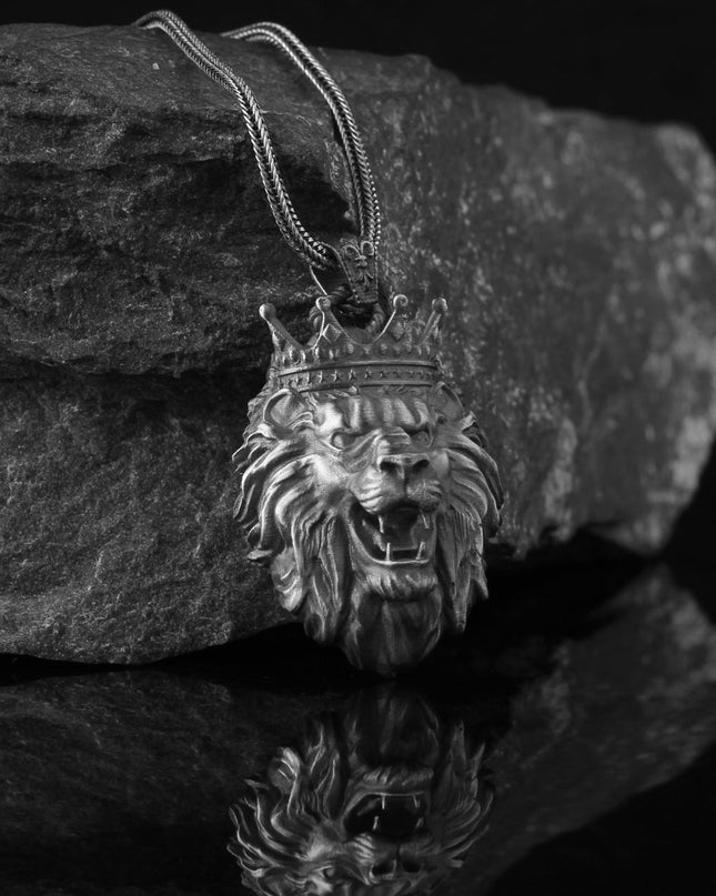 Löwe Halskette 925 Sterling Silber