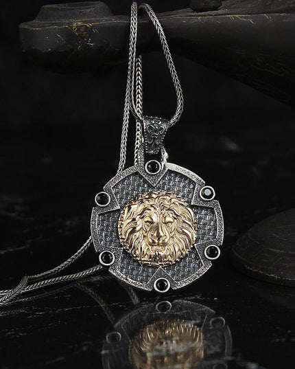Löwe Halskette 925 Sterling Silber