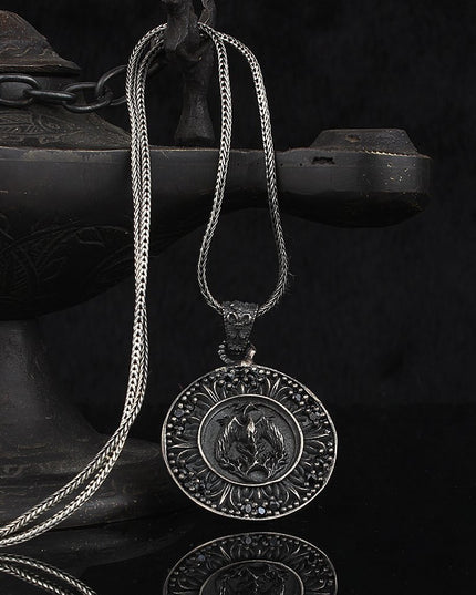 Phönix Halskette 925 Sterling Silber