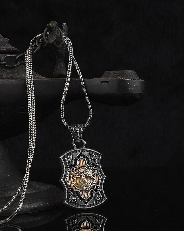 Lebensbaum Halskette 925 Sterling Silber
