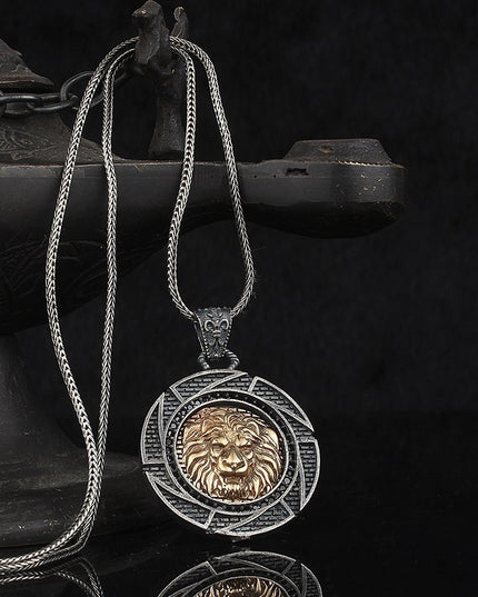 Löwe Halskette 925 Sterling Silber