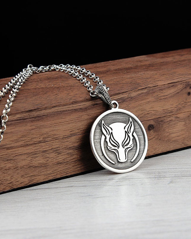 Wolf Börü Halskette 925 Sterling Silber