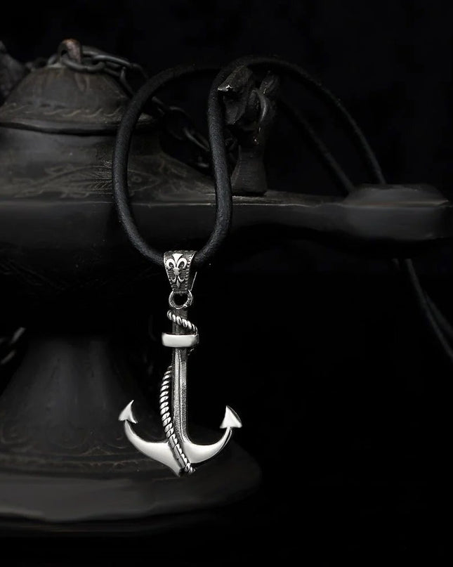 Anker Halskette 925 Sterling Silber