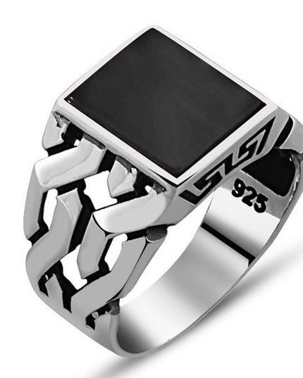 925 Silber Ring Onyx
