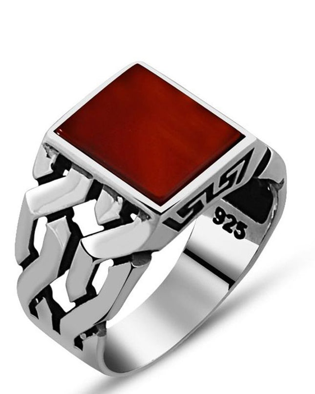 925 Silber Ring Achat