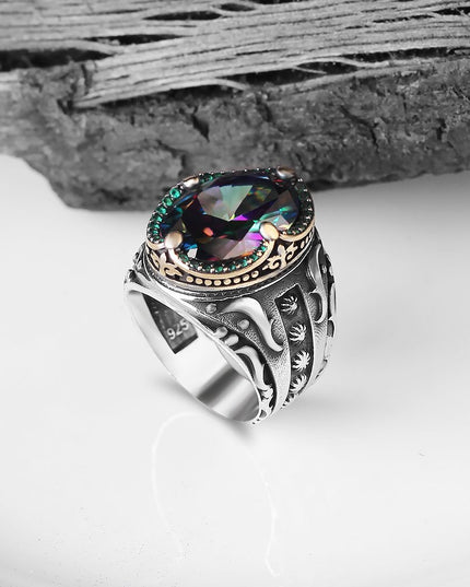 925 Silber Ring Topaz