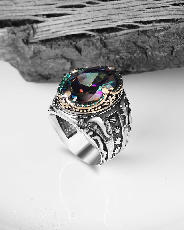 925 Silber Ring Topaz