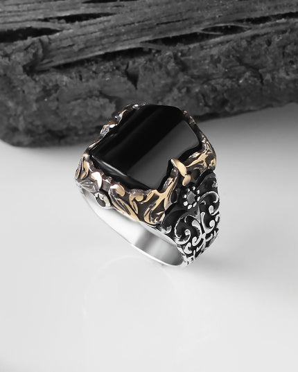 925 Silber Ring Onyx