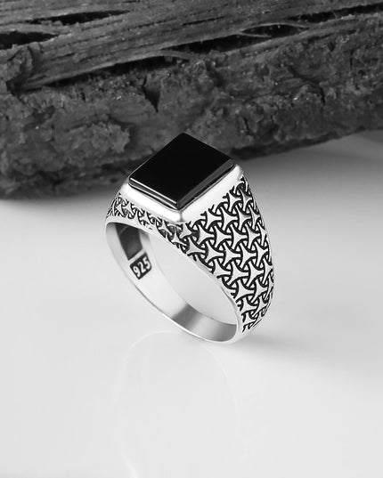 925 Silber Ring Onyx