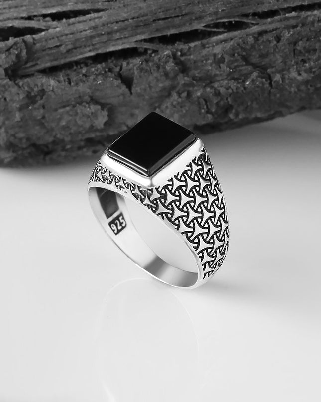 925 Silber Ring Onyx