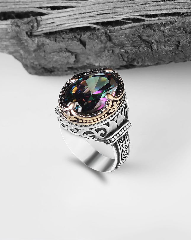 925 Silber Ring Topas