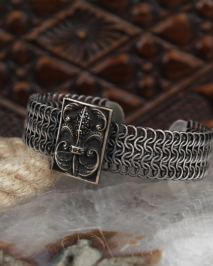 Free Size Geflochtenes Armband 925 Silber