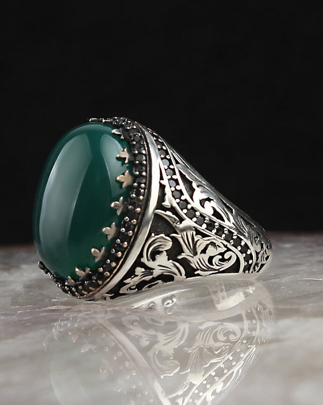 925 Silber Ring Achat