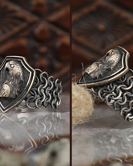Adler Herren 925 Silber Ring