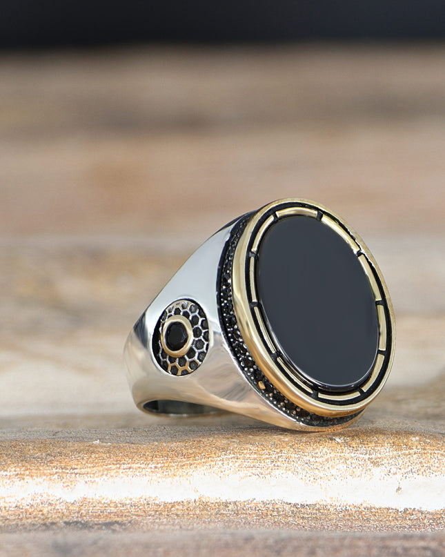 925 Silber Ring Onyx