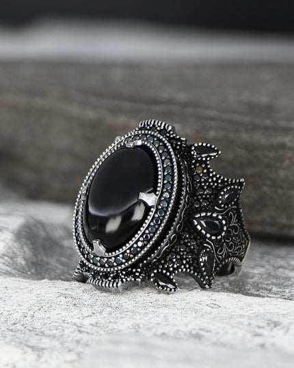 925 Silber Ring Onyx