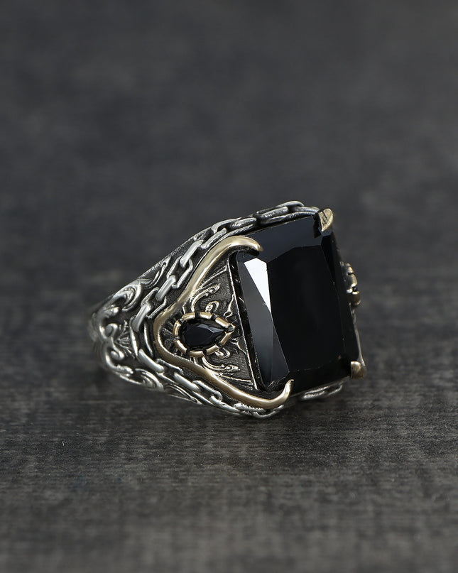 925 Silber Kettenring Zirkonia