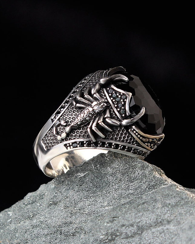 925 Silber Zirkon Scorpion King Herrenring