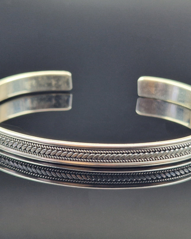 925 Silber Unisex Handgemachter Armreif