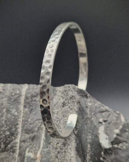 925 Silber Unisex Handgemachter Armreif Bangle