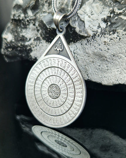 99 Namen Allahs Halskette 925 Sterling Silber