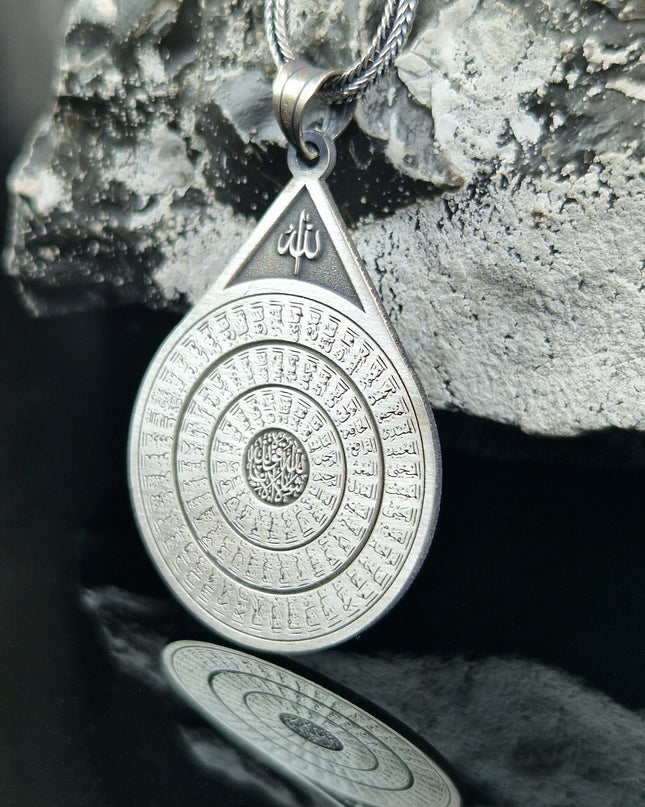 99 Namen Allahs Halskette 925 Sterling Silber