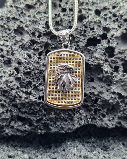 Adler Halskette 925 Sterling Silber mit Zirkon